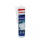 Silicona sanitarios blanca 300ml 20818 fischer