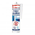 Super baños silicona translúcida antimoho sin olor 280ml 563065 fischer
