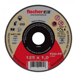 Disco corte fcd fischer performance acero inox ø125 x 1,0 x 22,23 mm