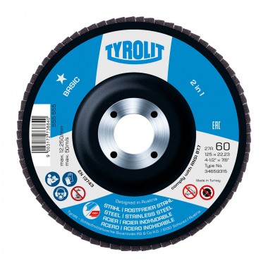 Disco de láminas 27cla ø125x22,23 za60q-b tyrolit