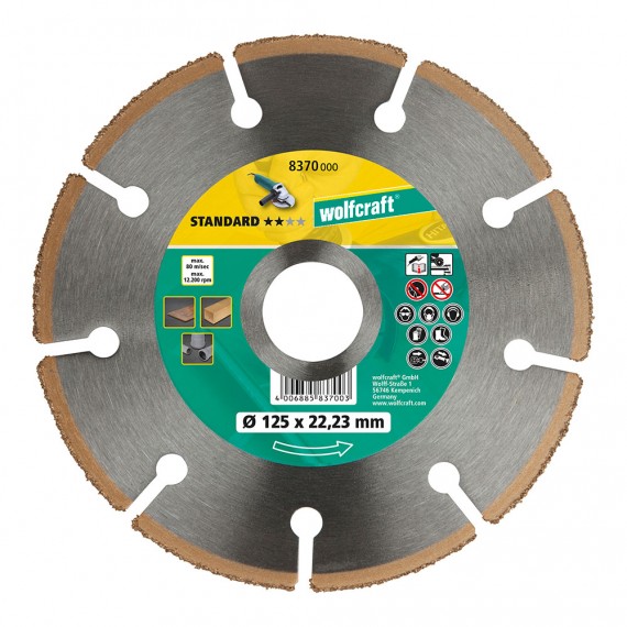 Disco de corte ct "standard" ø115mm 8369000 wolfcraft