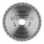 Disco de sierra circular ct, 30 dientes ø190mm 6736000 wolfcraft
