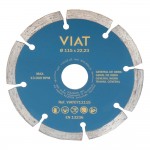 Disco de diamante segmentado general de obra para corte en seco. medidas: ø115x2x22,23mm viat0711115 viat