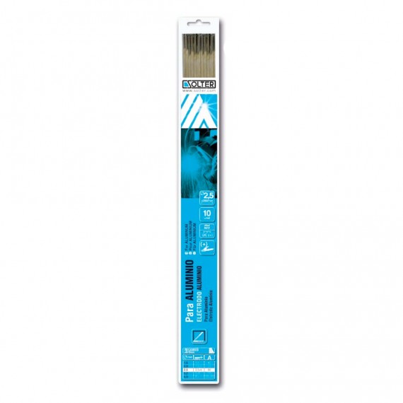Electrodo para aluminio ø2,5mm (blister 10 unid.) solter