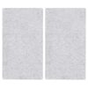 Placas cobertoras de vidrio transparente 30 x 52 cm, 2 uds