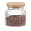 Bote de cocina de vidrio + bambú 600 ml