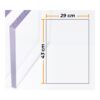 Placa policarbonato transparente 4mm - 29x43cm.