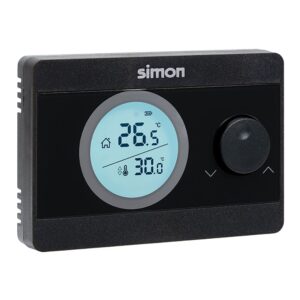 Termostato digital on/off, negro