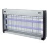 Mata insectos profesional eléctrico, cromo/negro, 2 x 20w - 150 m² - 63,5 x 9 x 36 cm