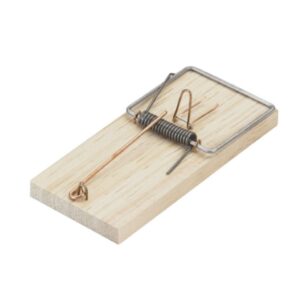 Trampa para ratones tamaño n°1 - 4,8 x 11 x 1,2 cm, blister 2 uds