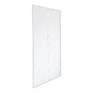 Mosquitera con marco magnético, blanca, 120 x 160 cm, 2 piezas 60 x 160 cm