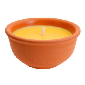 Vela citronela de barro ø13 x 6,5 cm