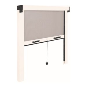 Mosquitera enrollable, blanca, 100 x 140 cm