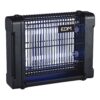 Mata insectos profesional eléctrico, color negro, 2 x 6w - 30 m² - 31,6 x 10 x 26,5 cm - 340°