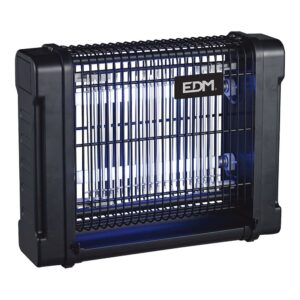 Mata insectos profesional eléctrico, color negro, 2 x 6w - 30 m² - 31,6 x 10 x 26,5 cm - 340°