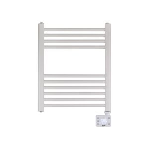 Radiador / toallero eléctrico 400 w con temporizador blanco