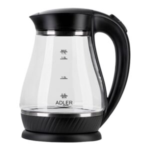 Hervidor de agua de cristal ad 1274 2200 w 1,7 l