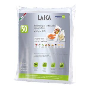 Paquete de 50 bolsas para envasar al vacío 25 x 30 cm
