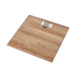 Bascula de baño digital efecto madera, máximo 180 kg