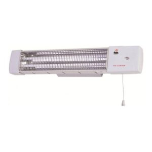 Estufa de cuarzo 1502-c, para colgar, 2 barras, 1200 w, blanco, 57 x 10 x 11 cm