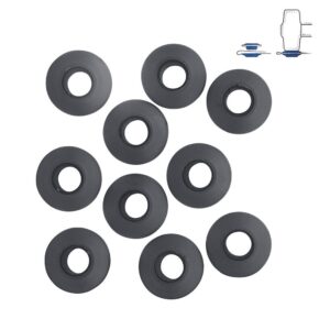 Conjunto de 10 anillas de plástico para toldos y lonas ø2,8 x 0,7 cm