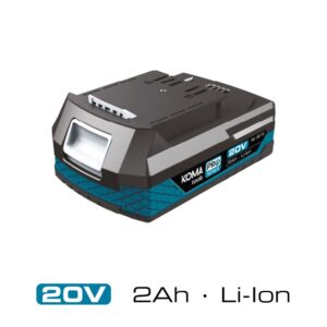 Bateria li-ion 20 v 2.0 ah 11,7 x 7,5 x 4,6 cm