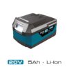 Bateria li-ion 20 v 5.0 ah 11,8 x 7,4 x 6,7 cm
