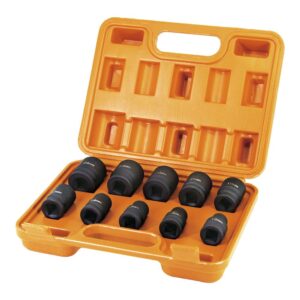 Vasos de impacto ½ pulg, juego 10 piezas