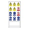 Cartel obra múltiple vertical lona catalán 500x1100mm normaluz
