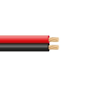 Paralelo 2x0,75mm rojo y negro "audio" euro/m