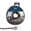 Carrete cable paralelo textil trenzado h05v-k 2 x 1,00 mm² marrón, 5 m