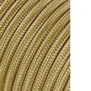 Carrete cable cordón tubular h03vv-f 2 x 0,75 mm² oro oscuro, 25 m