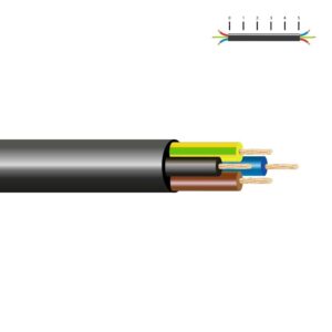 Manguera tubular vv-k06/1kv 4 g 1,50 mm², negra euro/m