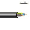 Manguera tubular vv-k06/1kv 5 g 2,50 mm², negra euro/m