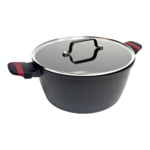 Cacerola de aluminio fundido con tapa, inducción, denia experto ø24 x 12,5 cm