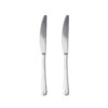 Cuchillo de acero inoxidable reciclado brillo natur, blister 2 uds
