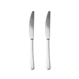 Cuchillo de acero inoxidable reciclado brillo natur, blister 2 uds