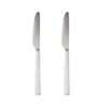 Cuchillo de acero inoxidable reciclado mate root, blister 2 uds