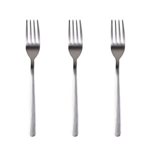 Tenedor de acero inoxidable reciclado brillo earth, blister 3 uds