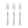 Tenedor para postre de acero inoxidable brillo natur 3 uds