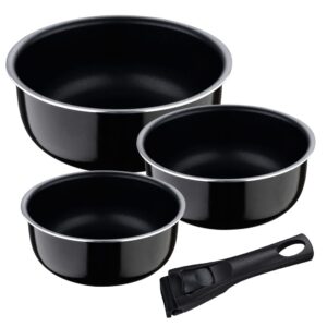 Cazos click & cook aluminio prensado ø16 / ø18 / ø20 cm + mango multiusos