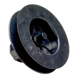 Polea plástico espiga pr21 negro para rodamiento cinta 18 mm