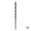 Broca cilíndrica corta hsse din-338n inox, 2 uds, ø3,25 mm