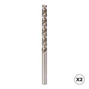 Broca cilíndrica corta hsse din-338n inox, 2 uds, ø3,25 mm