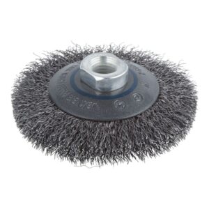 Cepillo cónico de alambre de acero, rosca m14, ø100 x 15 mm