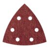 Hoja lija triangular autoadhesiva para madera/metal, 95 mm, grano 240, 5 uds