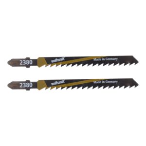 Hoja de sierra de calar hcs 100 mm - vástago t - madera corte basto - 2 uds