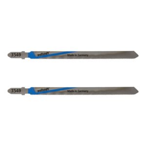 Hoja de sierra de calar hss 130 mm - vástago t - metal - 2 uds