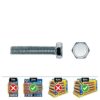 Caja 500 unid. tornillo metrica hexagonal din/ref 933 ø5x10mm zincado celo