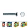Caja 250 unid. tornillo metrica hexagonal din/ref 933 ø5x20mm zincado celo